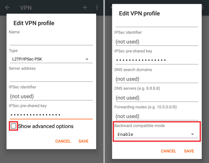 Android VPN workaround